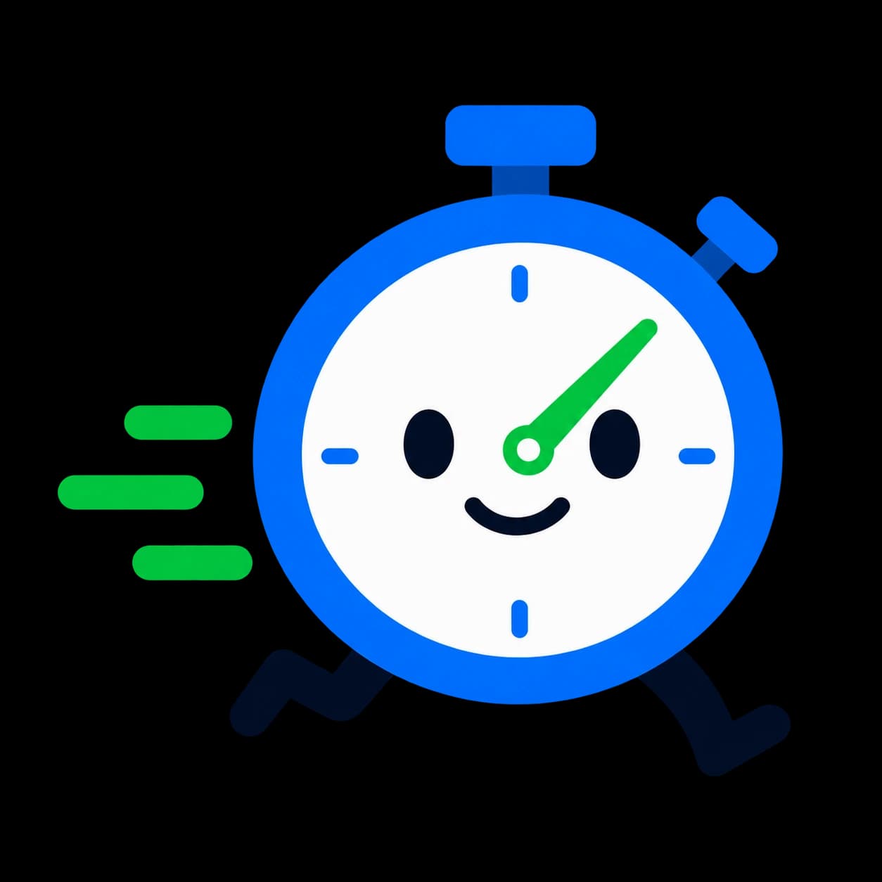 Chrono, the My Pick Rate stopwatch mascot