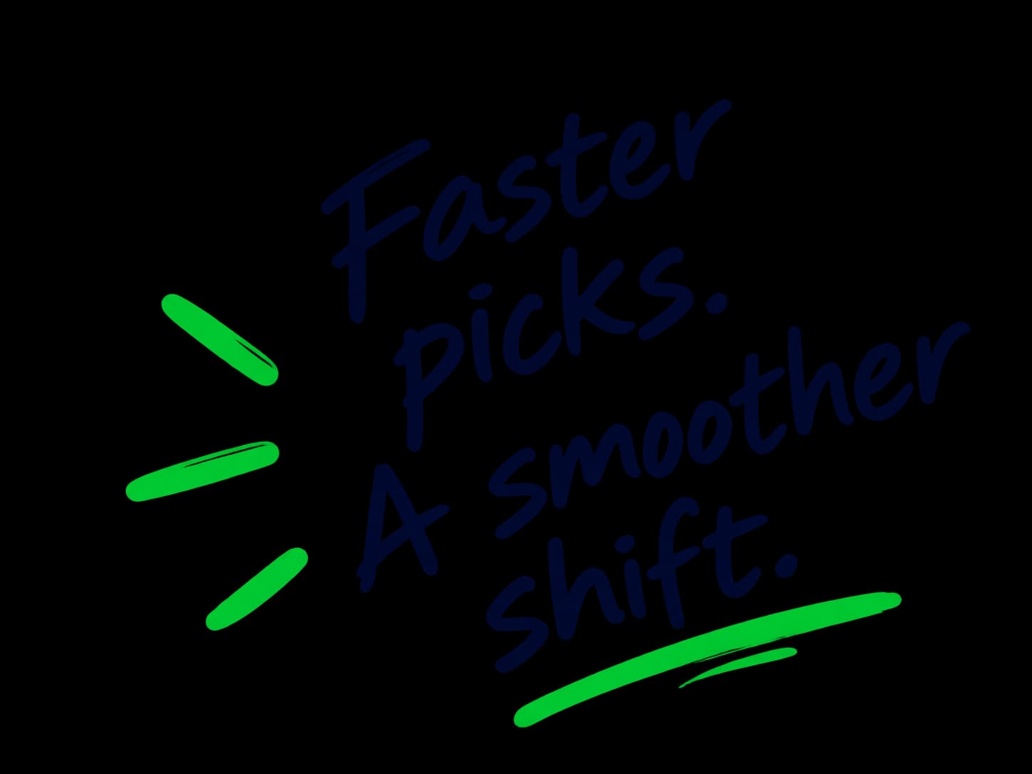 Faster picks. A smoother shift.